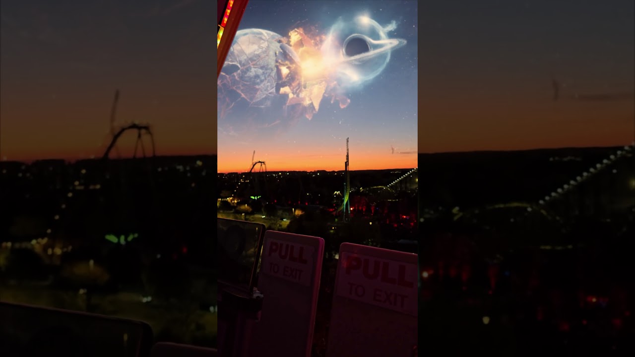 Earth 2 gets obsorbed by black hole #vfx