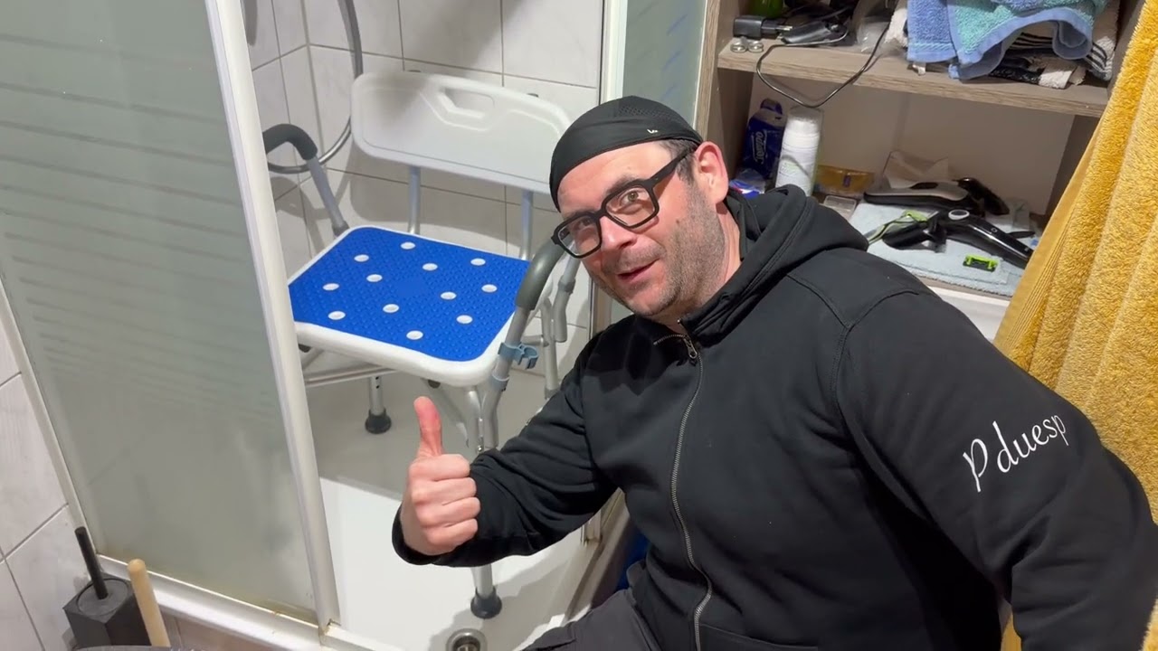 Duschhocker f&uuml;r Senioren & Menschen mit eingeschr&auml;nkter Mobilit&auml;t - Duschhilfe Unboxing & Anleitung 