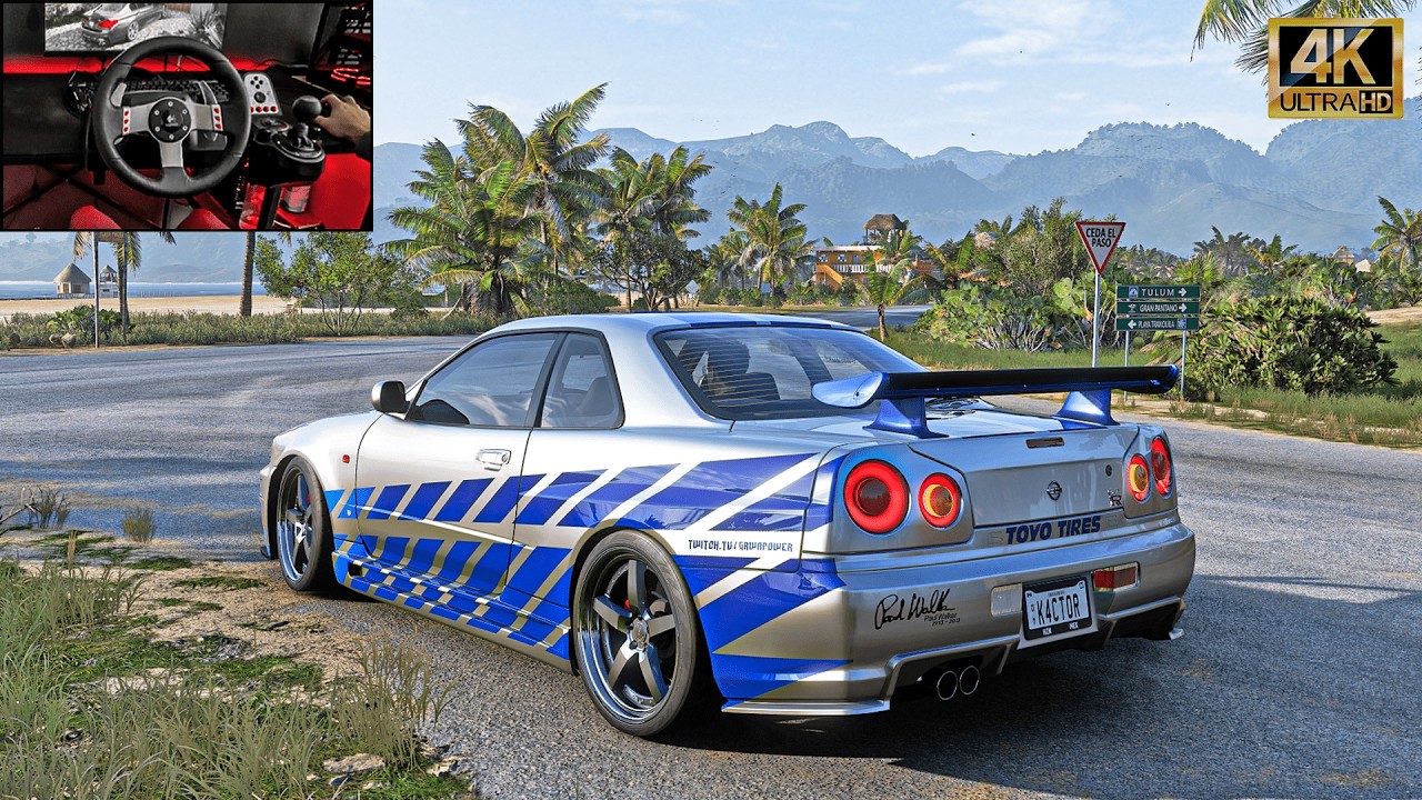 Brian O'Conner's Nissan Skyline R34 GTR - Forza Horizon 5 Gameplay