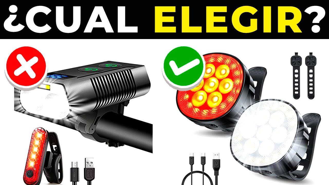 ✅ Las 5 MEJORES LUCES Para BICICLETA 2025 | LUCES LED Para BICICLETA AMAZON