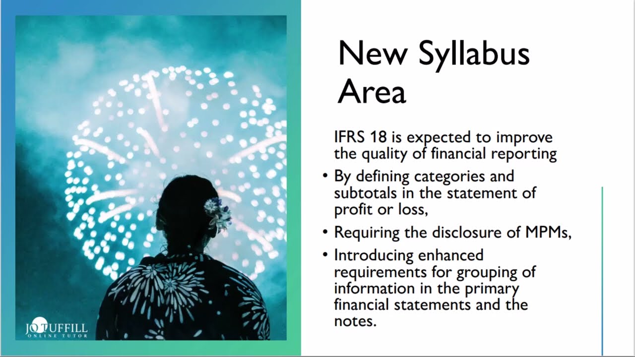 ACCA SBR new syllabus update IFRS 18
