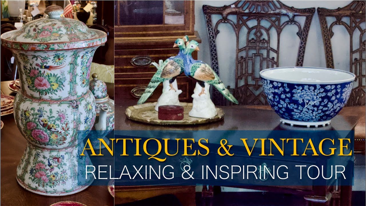 Antique Vintage & Luxury Design Shop Walking Tour! Classic Elegant Interior Decor Ideas French Home+