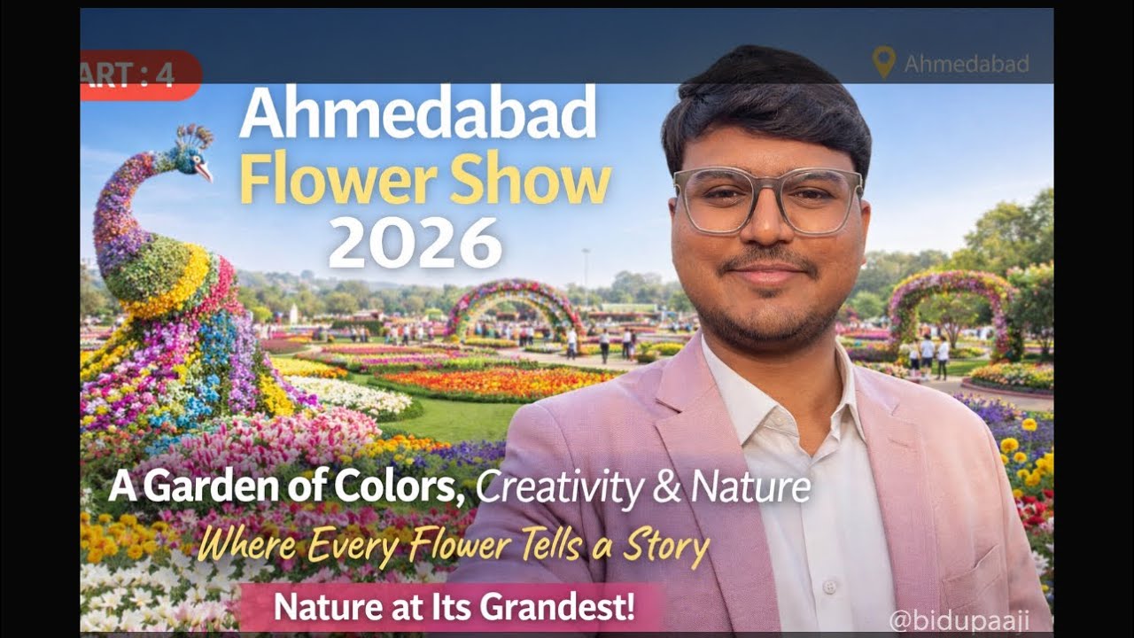 4 | FLOWER SHOW 2026 | GARDEN | FLOWER PARK | COLOURS | VIBRANT GUJARAT #ahmedabad #themepark #india