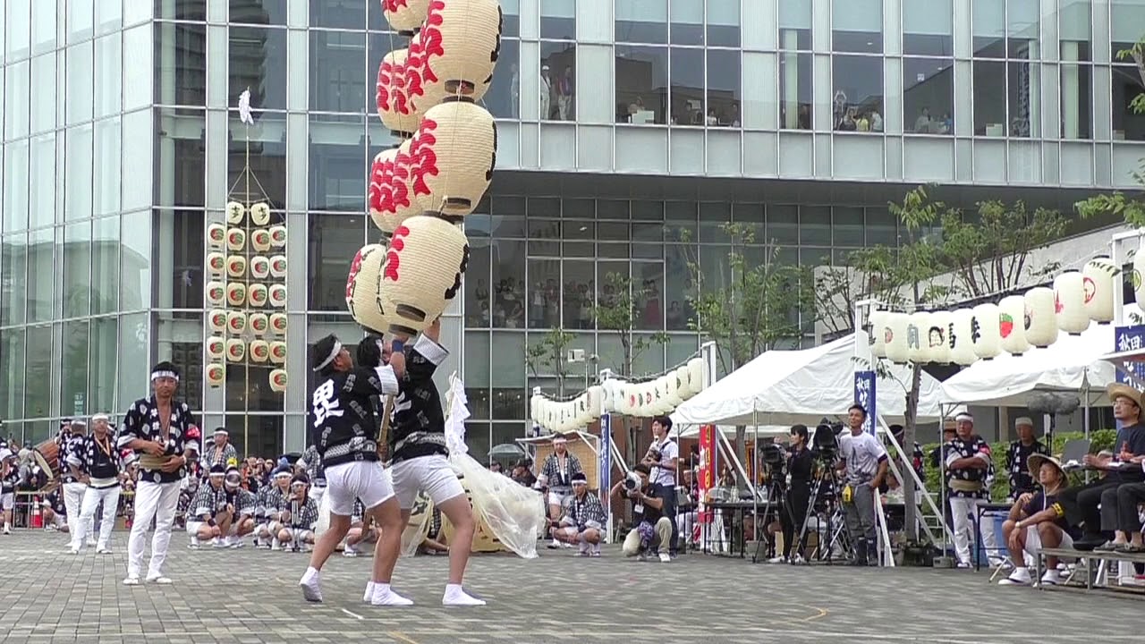 🔴２０１８年８月６日【竿燈妙技大会】大若個人決定戦「１位　柳町～毘沙門町】５位まで入賞！（秋田市エリアなかいち）！