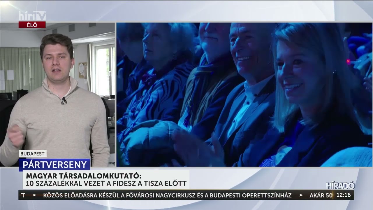 Tov&aacute;bbra is a Fidesz&ndash;KDNP vezeti a p&aacute;rtversenyt - H&iacute;rTV