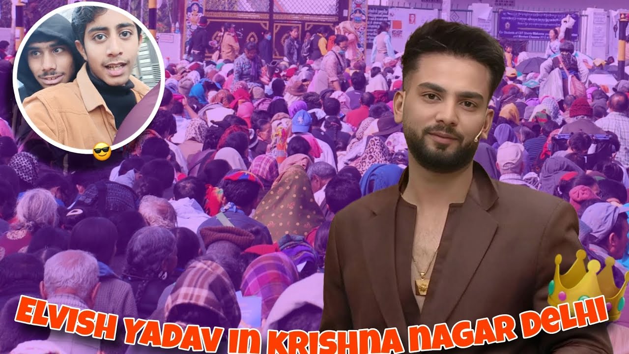 Elvish yadav in krishna nagar 😎#elvishyadav #elvish #anjaliarora ##elvishyadavvlogs 
