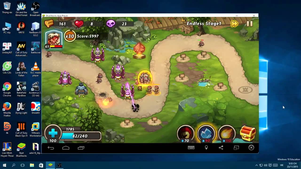 Castle TD 2 Endless Trials Lever 1 Wave 39