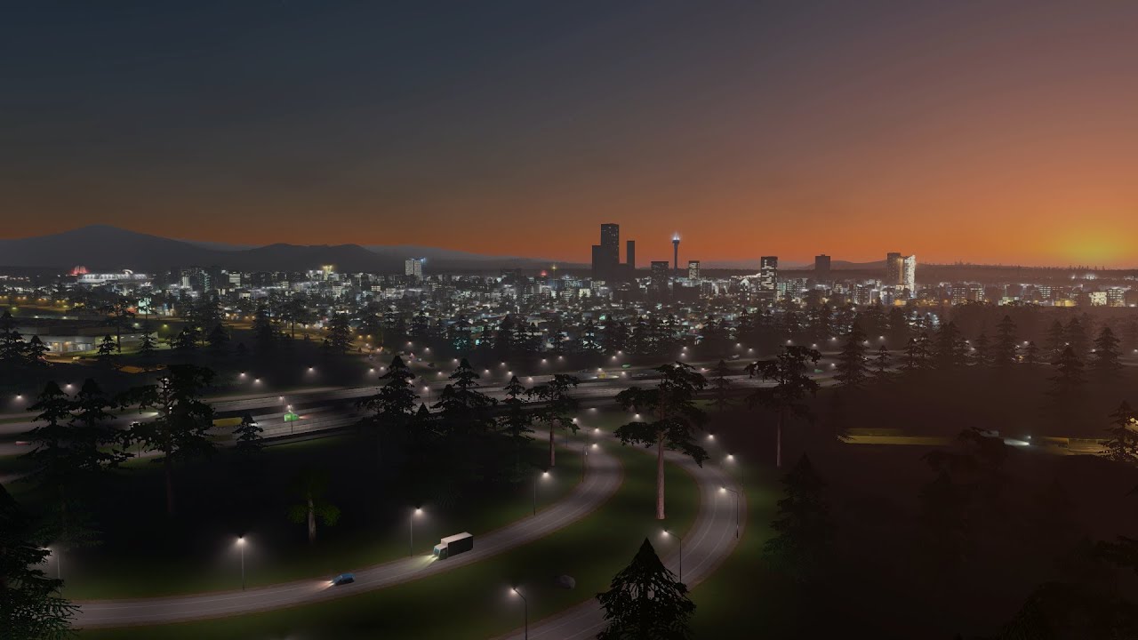 Working on my city's skyline in Cities Skylines Remastered [XBOX]