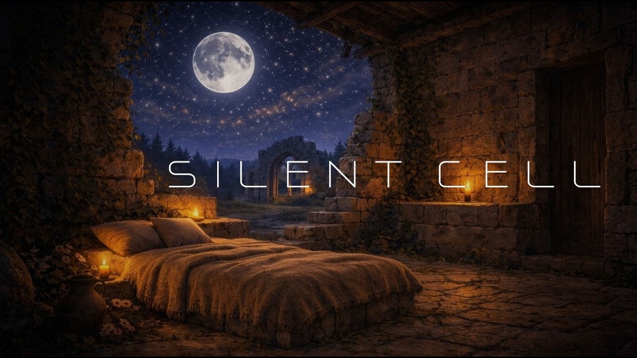Calm Sleep Music No Beat for Deep Rest | Moonlit Monastery Cell