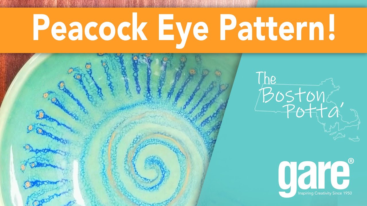 Peacock Eye Pattern Technique for Ceramic Pottery