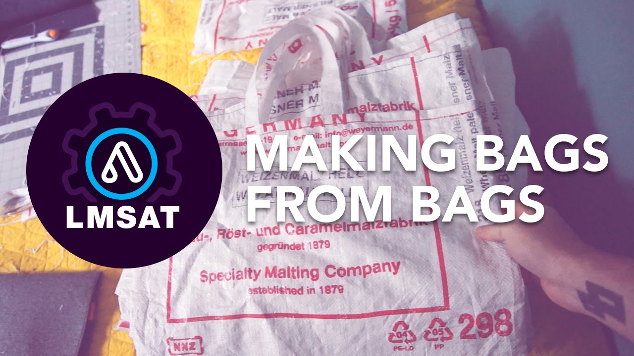 Making bags from bags! Reclaimed grain bag totes - LMSAT