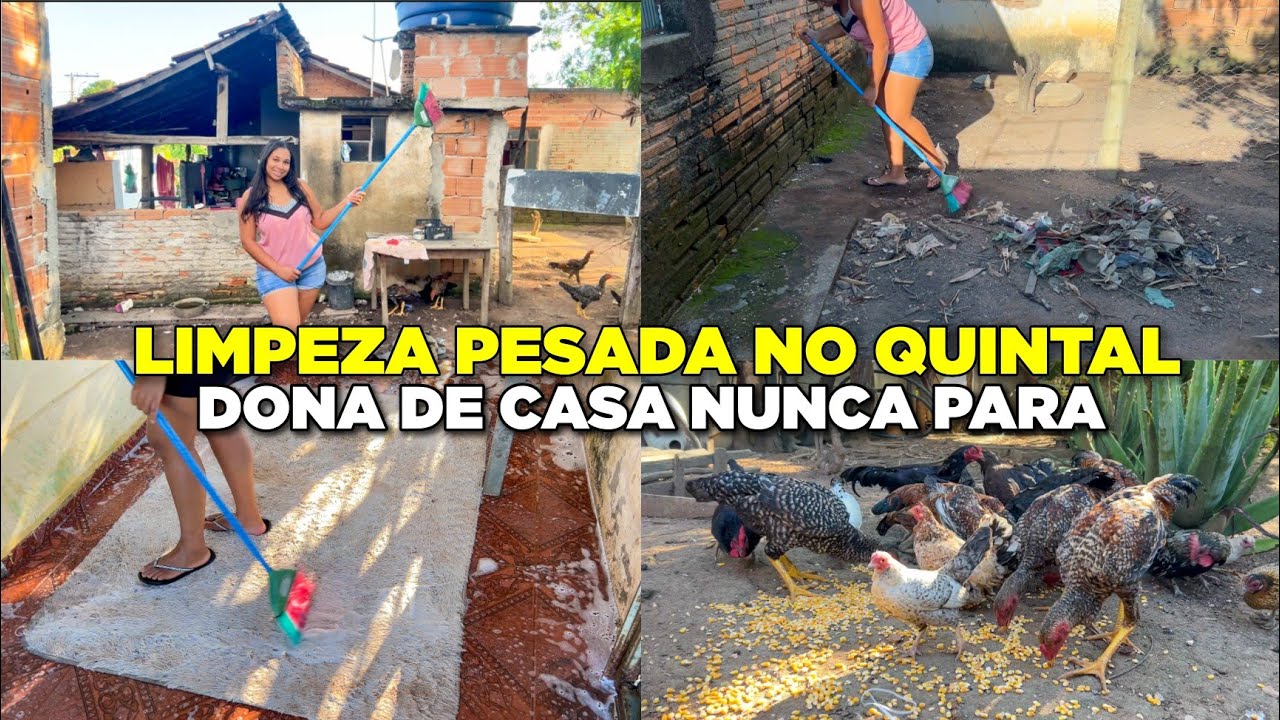 UM VERDADEIRO LIXÃO // Limpeza Pesada no quintal // DONA DE CASA NUNCA PARA 🥵 Jantinha delícia 😋💕