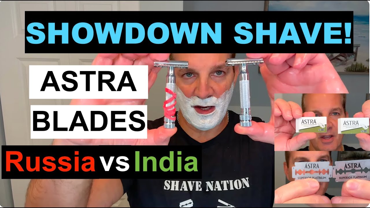 SHOWDOWN SHAVE! ASTRA РОССИЯ против ИНДИИ @geofatboy