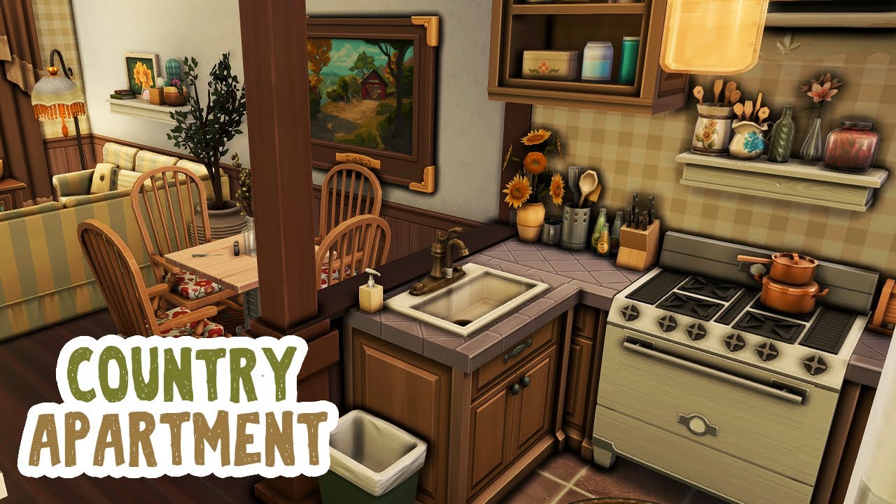 Country Apartment 🤠 || The Sims 4 Apartment Renovation: Speed Build
