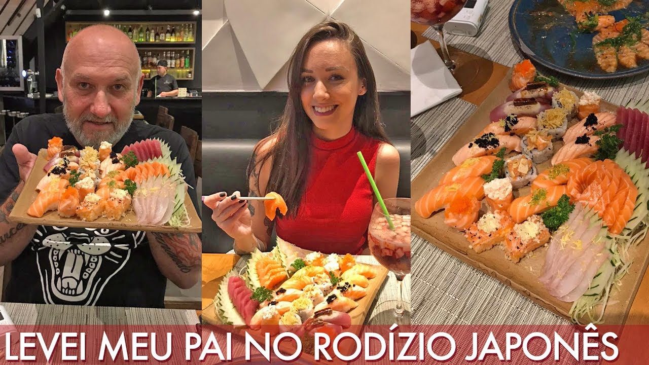 Levei meu pai no rodízio japonês! - Segredinhos #Vlog