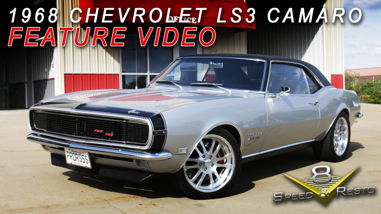 1968 Chevrolet Camaro LS3 Restomod Interior Upgrades and Driving Video V8 Speed & Resto Shop V8TV