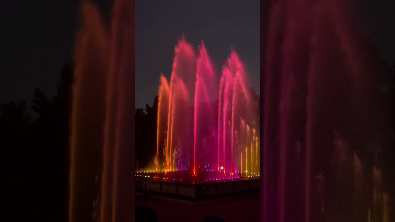 KRS Musical Fountain Show | Night View at Brindavan Gardens✨#krsdam #mysore #lightshow