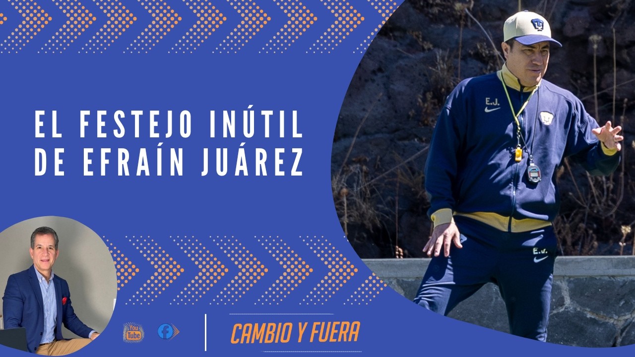 El festejo inútil de Efraín Juárez.