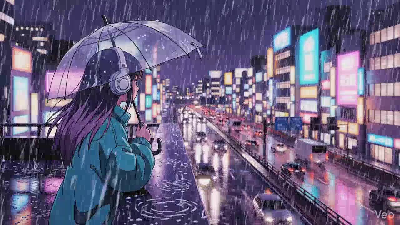 Rainy City Nights 🌧️ Lofi Chillhop from Japan
