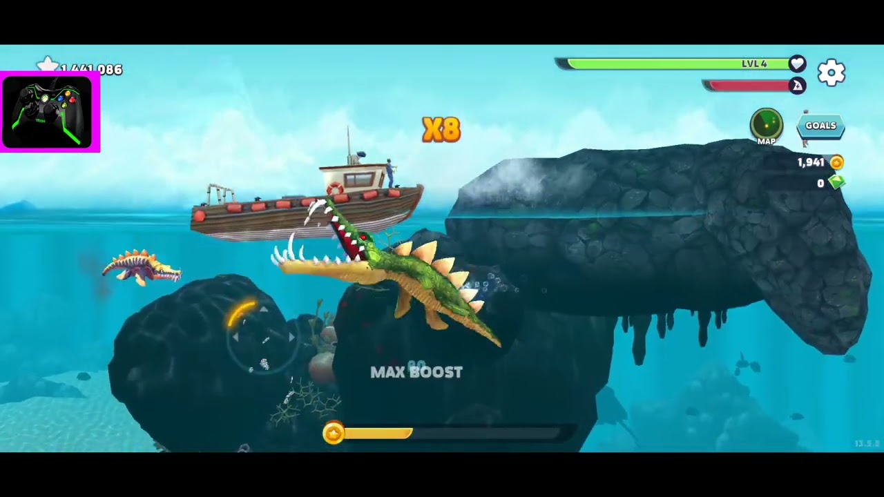 HUNGRY SHARK EVOLUTION : LEO SHARK - ANDROID GAMEPLAY