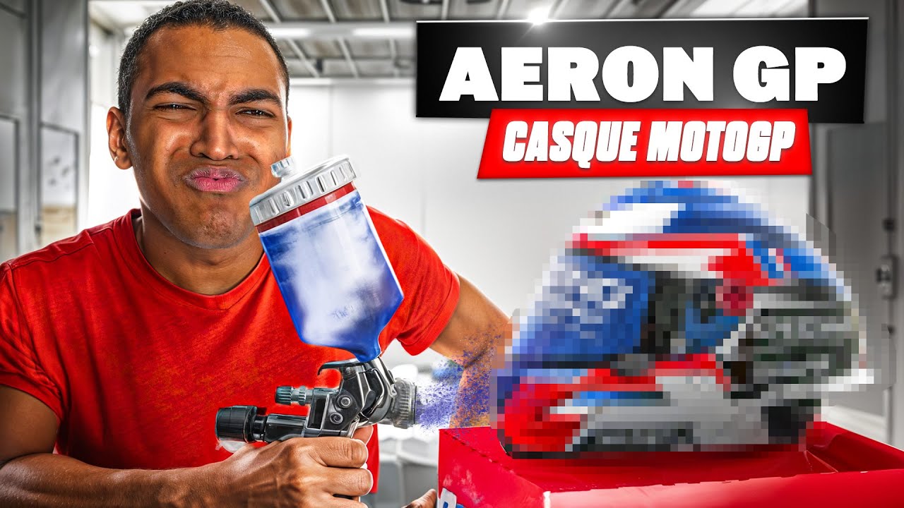 J’AI PERSONNALISÉ MON PROPRE CASQUE MOTOGP ! - Shark AERON GP