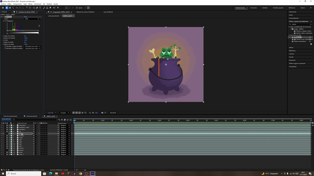 After Effects: posproduccion mediante mascaras