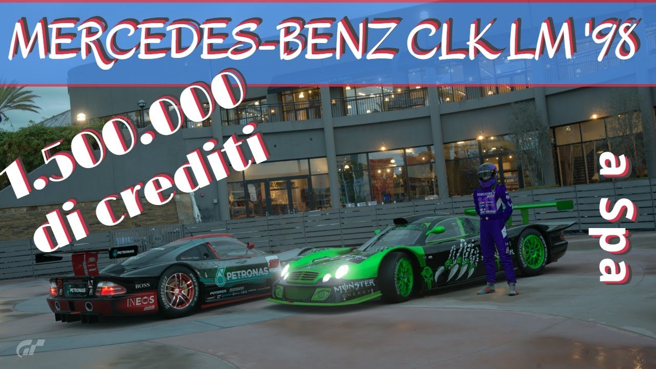 GT7 Mercedes Benz CLK LM '98 a Spa: 1.500.000 fanno sempre comodo [patch 1.63]