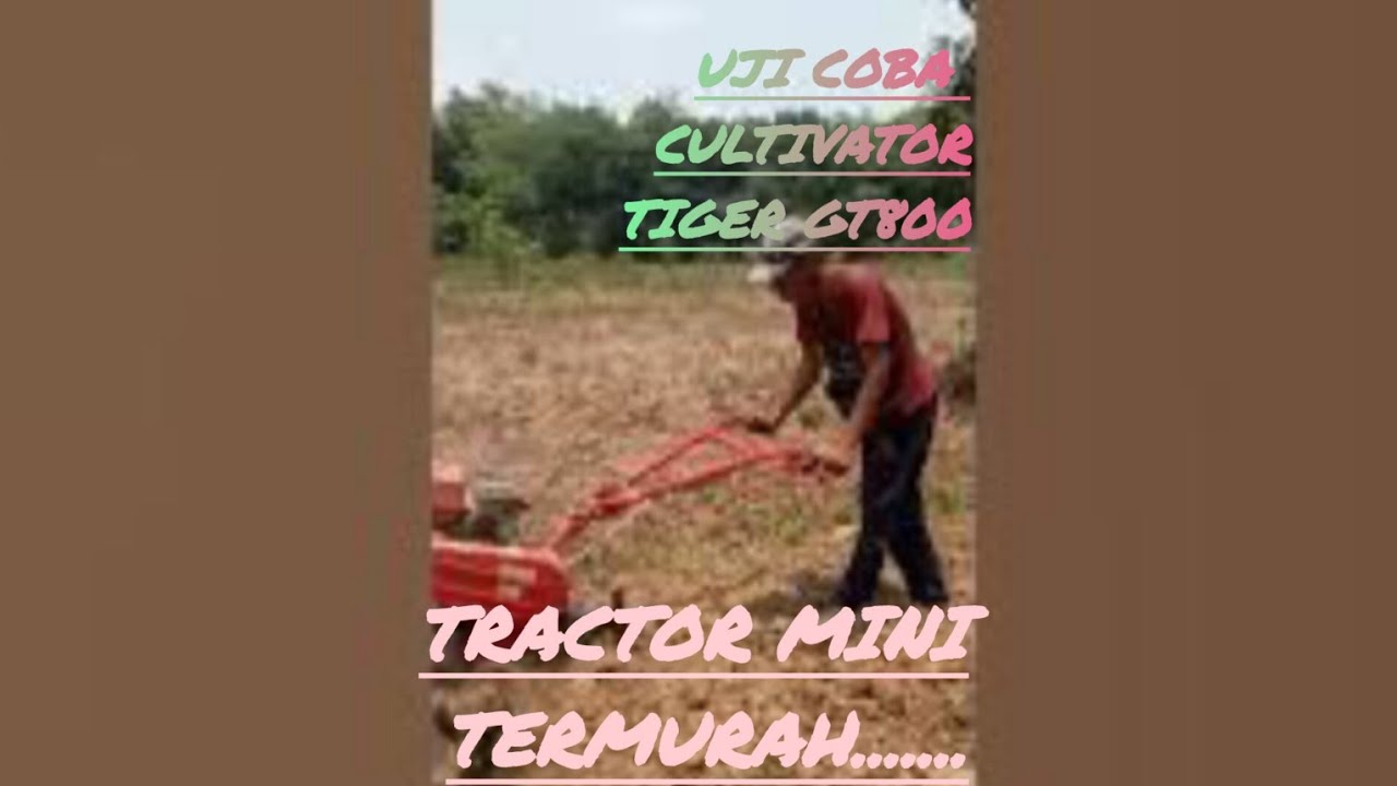 uji coba cultivator tiger gt800