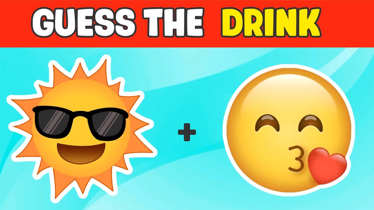 🍹 Can you Guess the Drink by Emoji 🥤 Drink Emoji Quiz 🍸