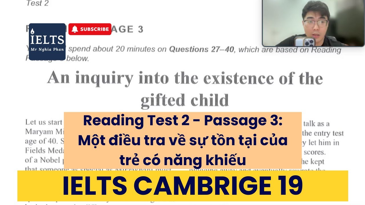 [CAM 19] Reading test 2 - Passage 3: An inquiry into the existence of the gifted child