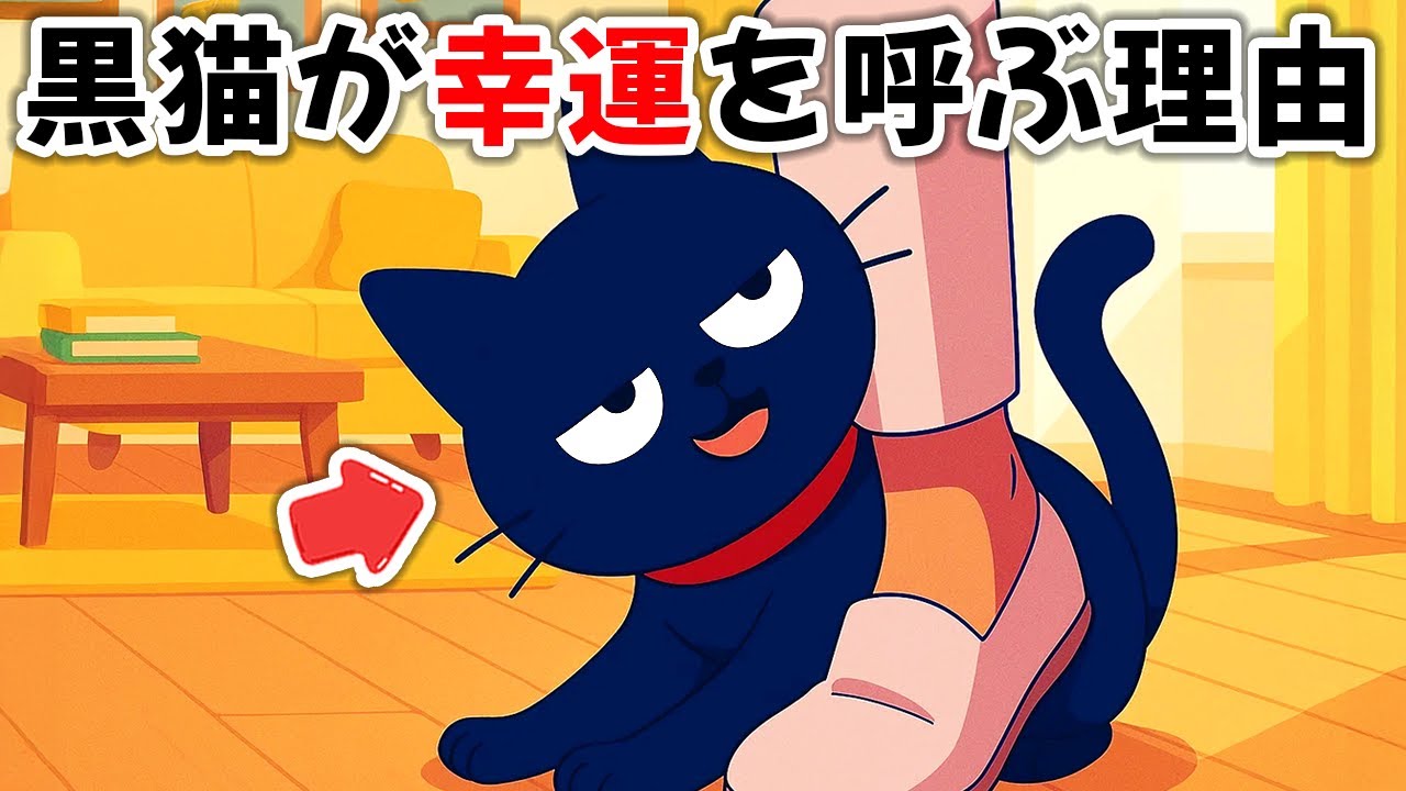 黒猫が幸運を呼ぶ理由【猫雑学】