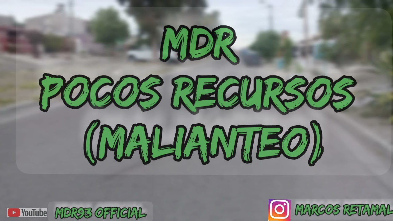 Mdra16 - Pocos Recursos (Video Lyric)