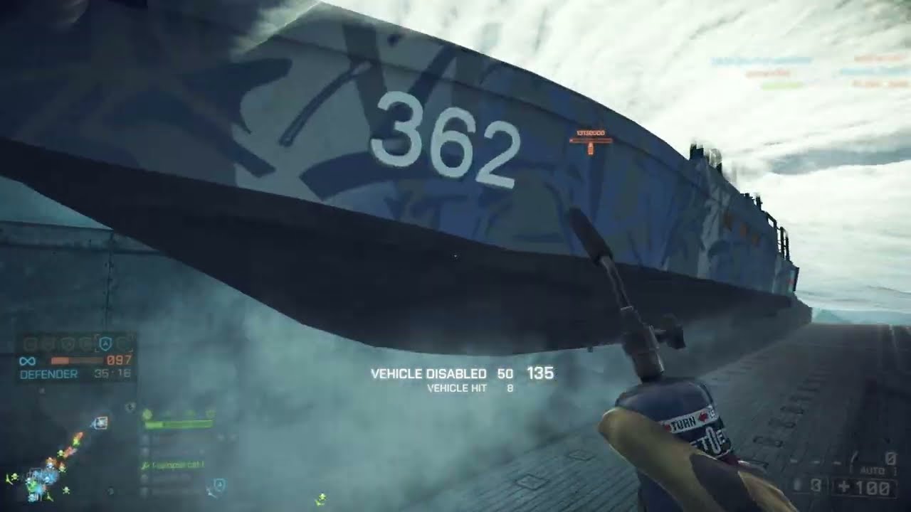 Battlefield 4 - NLAW vs Transport Helicopter / bringing down dome on Giants of Karelia Rush