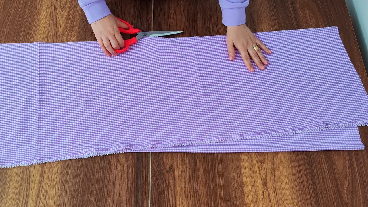✂️ Кройка без выкройки | Самый простой способ сшить стильное и стильное платье 🎉