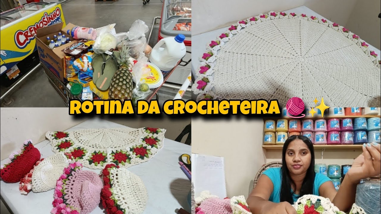⚠️ Rotina da Crocheteira 🧶✨ Alguns dias comigo | o que aconteceu por aqui?! 