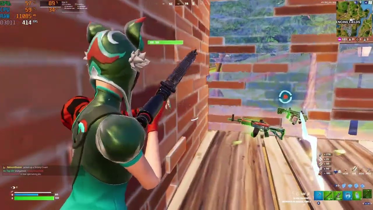 RTX 4060 + Ryzen 7 7800X3D Fortnite Chapter 5 Season 2 | Solos | performance mode | Low Meshes