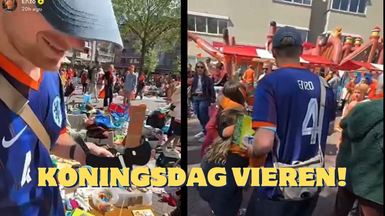 Enzo Knol viert Koningsdag!