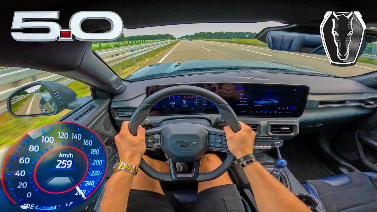 2025 FORD MUSTANG DARK HORSE V8 // TOP SPEED AUTOBAHN (No speed Limit) POV BY DUTCHCARS