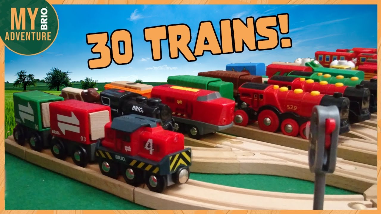 Railfanning Wooden Trains - LARGE RAIL YARD