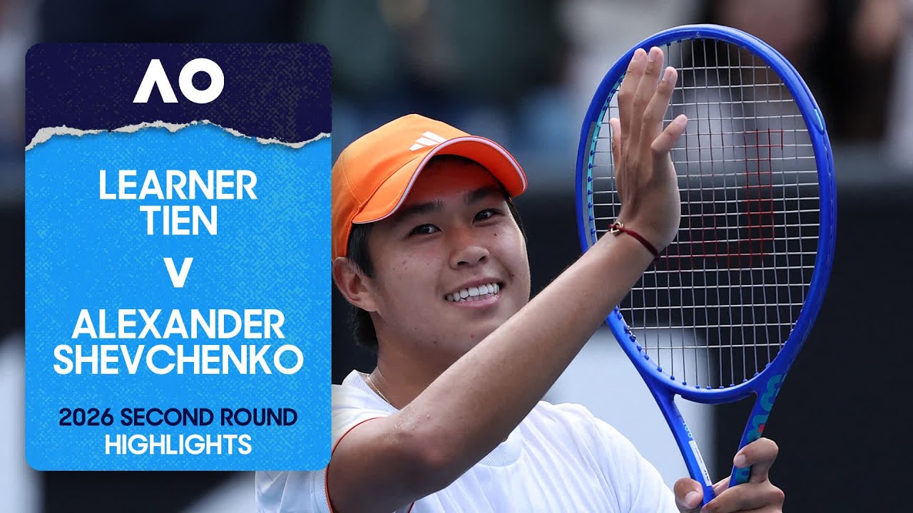 Learner Tien v Alexander Shevchenko Highlights | Australian Open 2026 Second Round