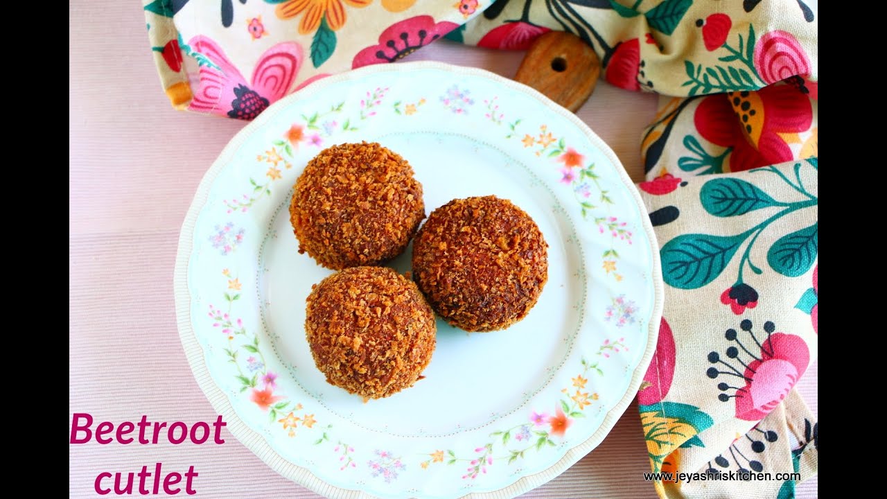 Beetroot cutlet - without potato and maida - Beetroot cutlet recipe
