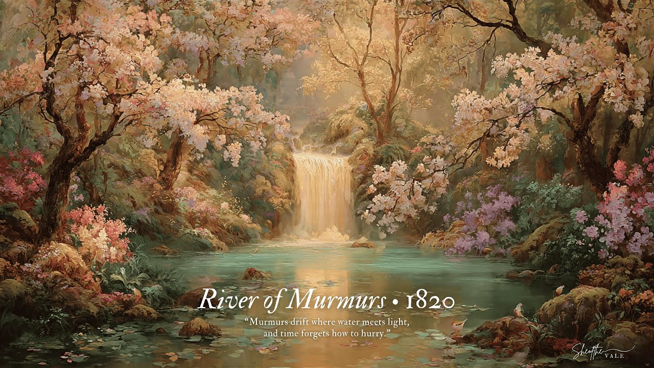 A Quiet River Morning🍃🦋📖 | Relaxing Piano & Nature Music for Studying and Reading | 4K