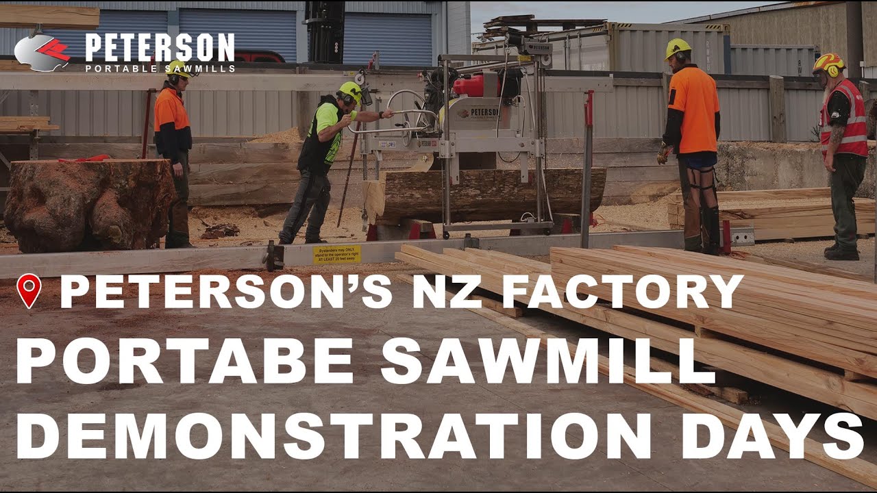 Peterson Portable Sawmill's NZ Factory Demonstration Days 2023