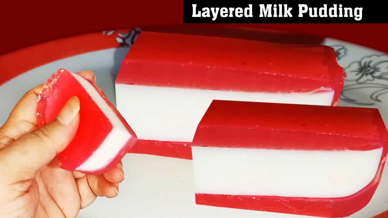 Layered Milk Pudding | Party Special Recipe | Easy Milk Pudding Recipe | Kids Special #HungryRoot