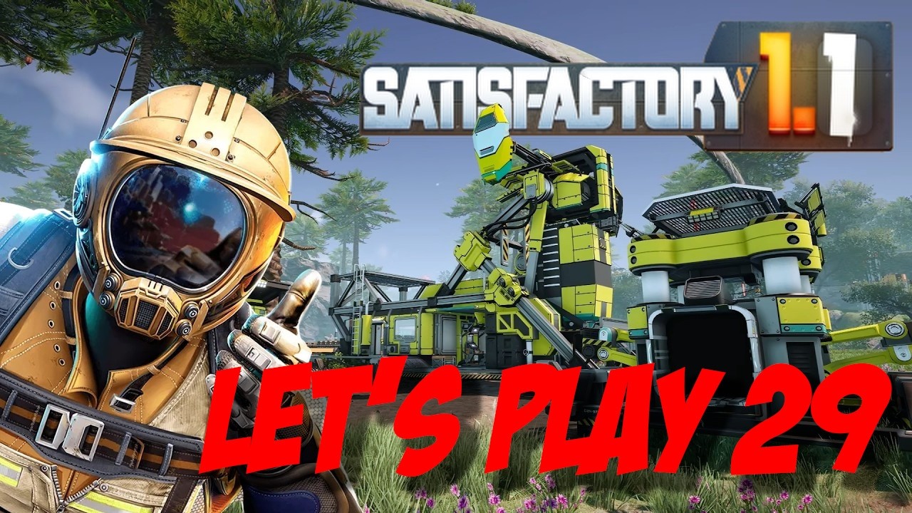 Satisfactory 1.1 #29 Armurerie en construction : Mobilisation générale : même les convoyeurs sont