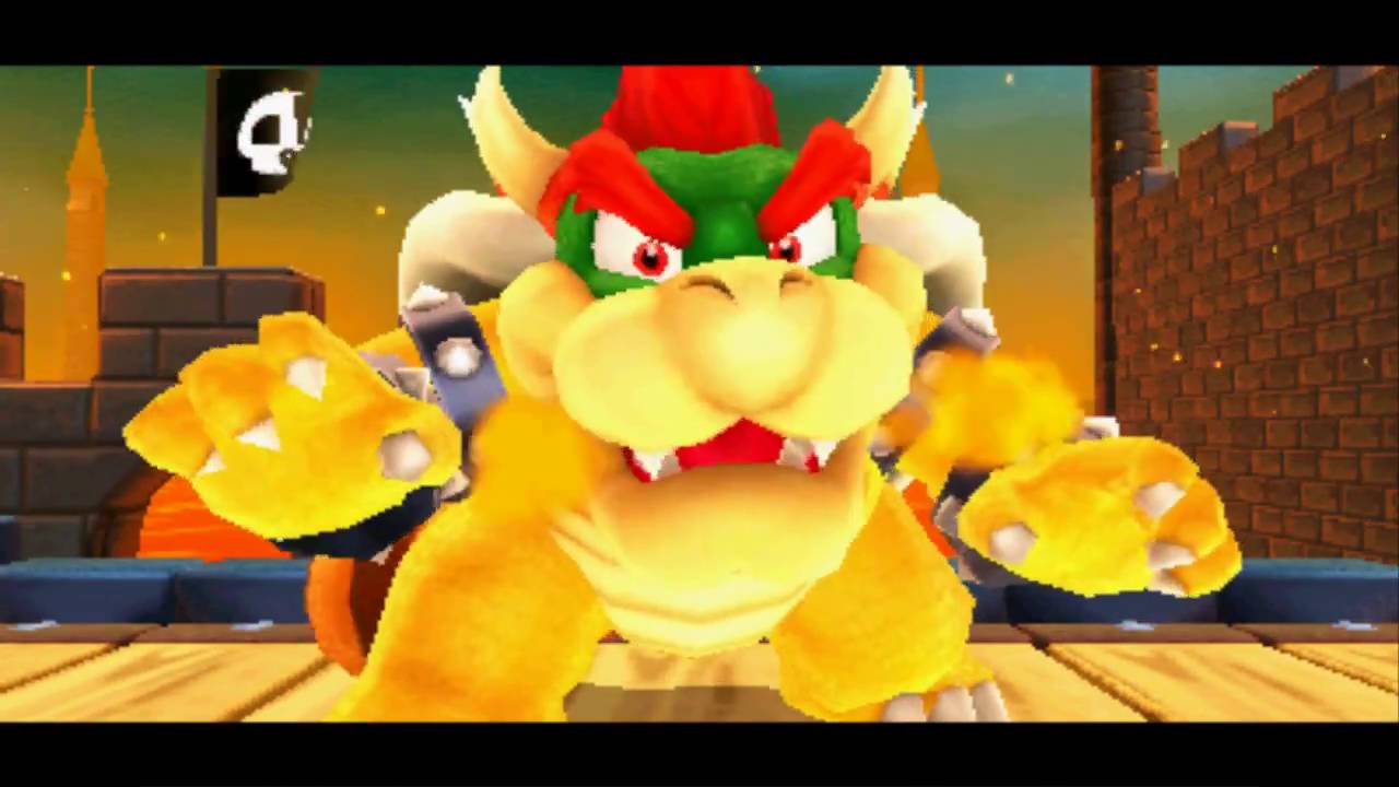 Super Mario 3D Land - 'Fake Bowser' Boss Fight (1st Boss, No Damage)