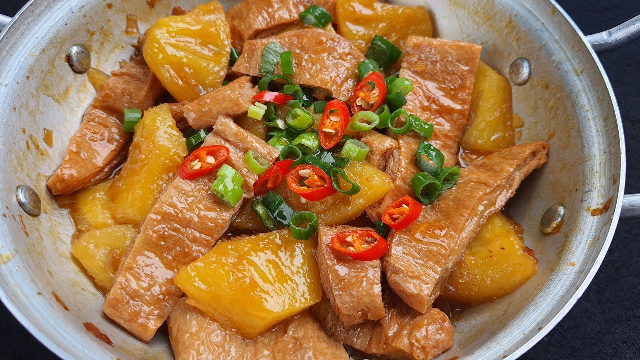 Sườn Non Chay Kho Khóm đơn giản hao cơm