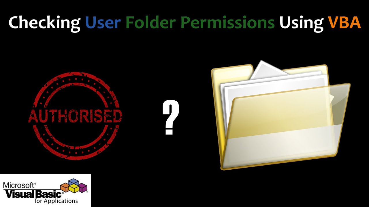 Check User Folder Permissions Using VBA