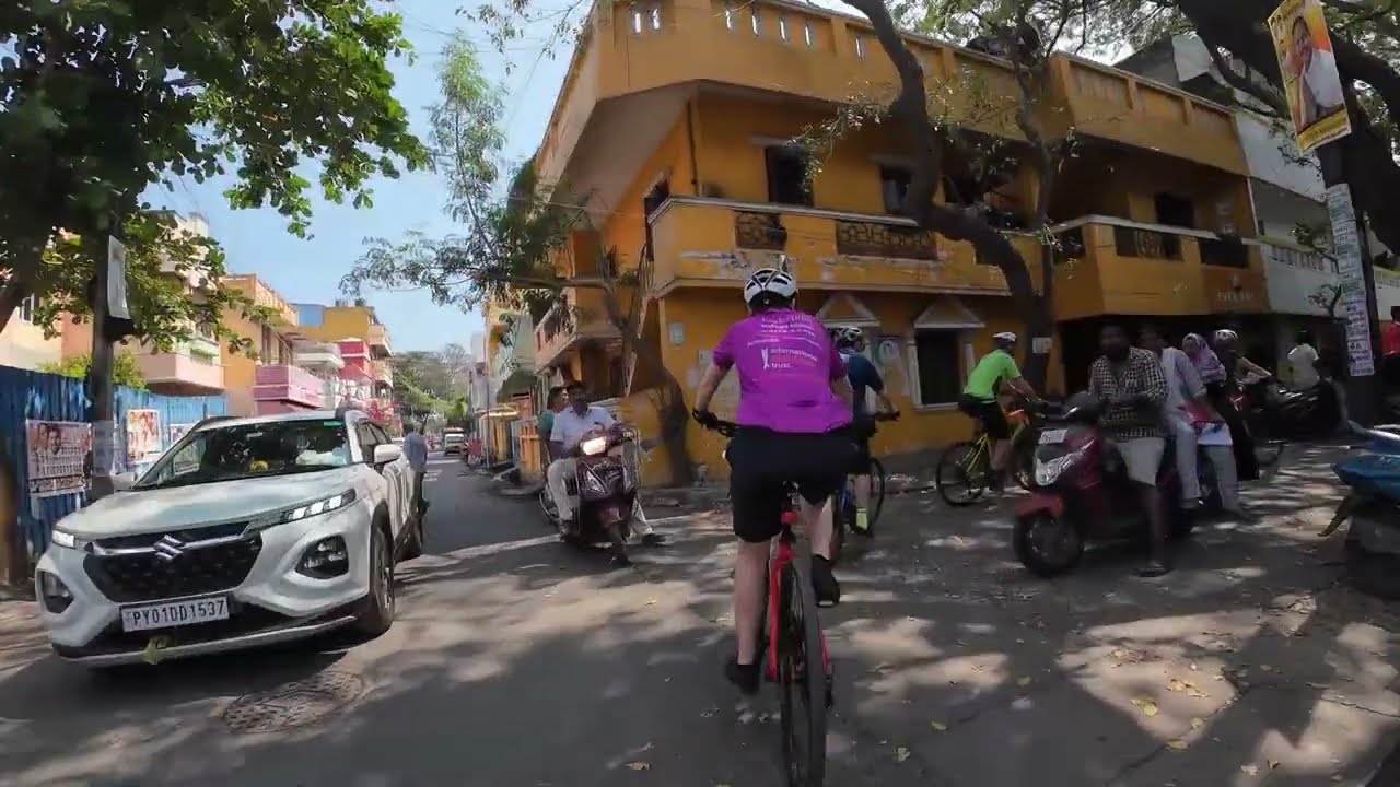 India C2C Day 2. Circular ride from Pondicherry to Auroville. 19 Jan 2026