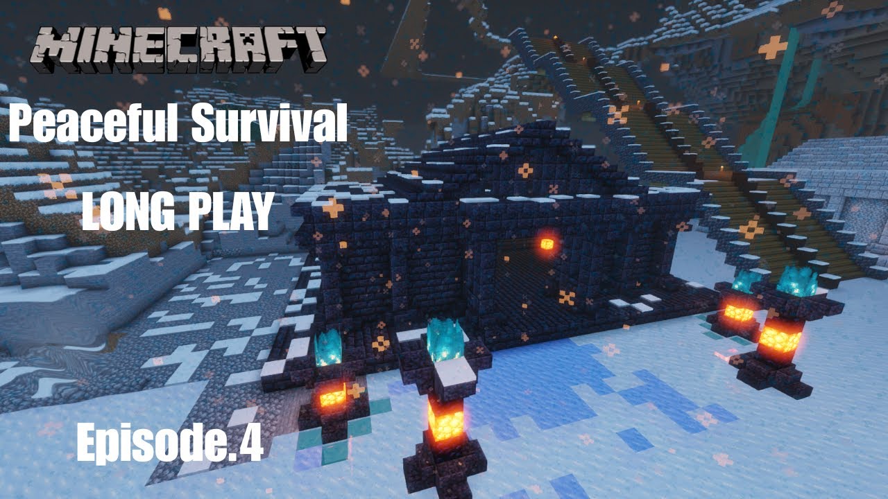 Peaceful Survival – A Silent Journey Episode 4 :Temple of Darkness | No-Commentary Minecraft